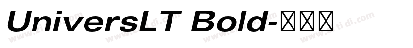 UniversLT Bold字体转换